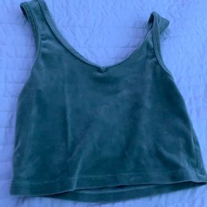 green croptop